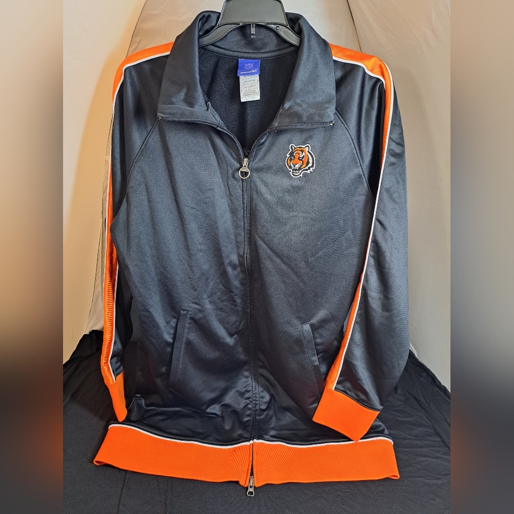 Cincinnati Bengals Ladies Hip Length Jacket Size XL /Reebok / NFL
